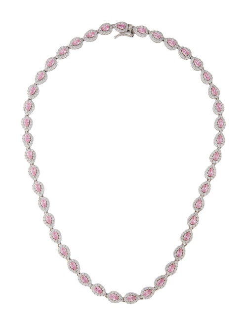 CZ by Kenneth Jay Lane Cubic Zirconia Collar Necklace