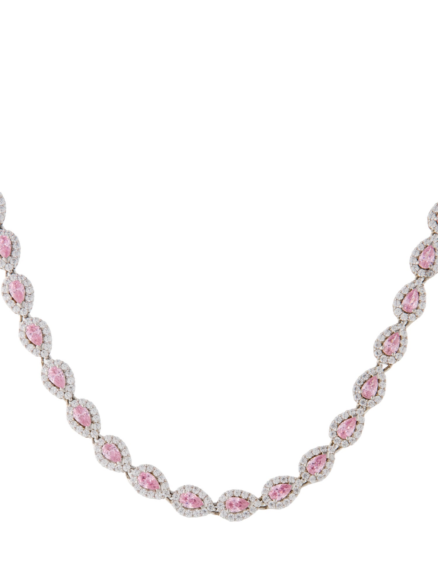 CZ by Kenneth Jay Lane Cubic Zirconia Collar Necklace