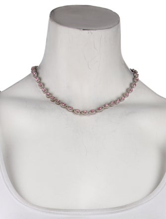 CZ by Kenneth Jay Lane Cubic Zirconia Collar Necklace