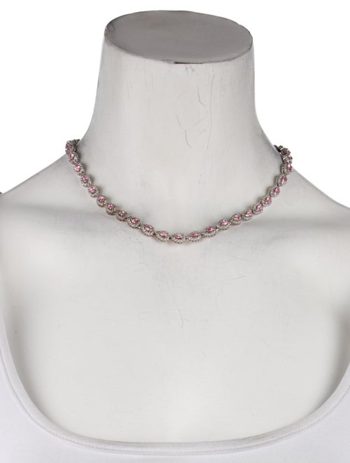 CZ by Kenneth Jay Lane Cubic Zirconia Collar Necklace