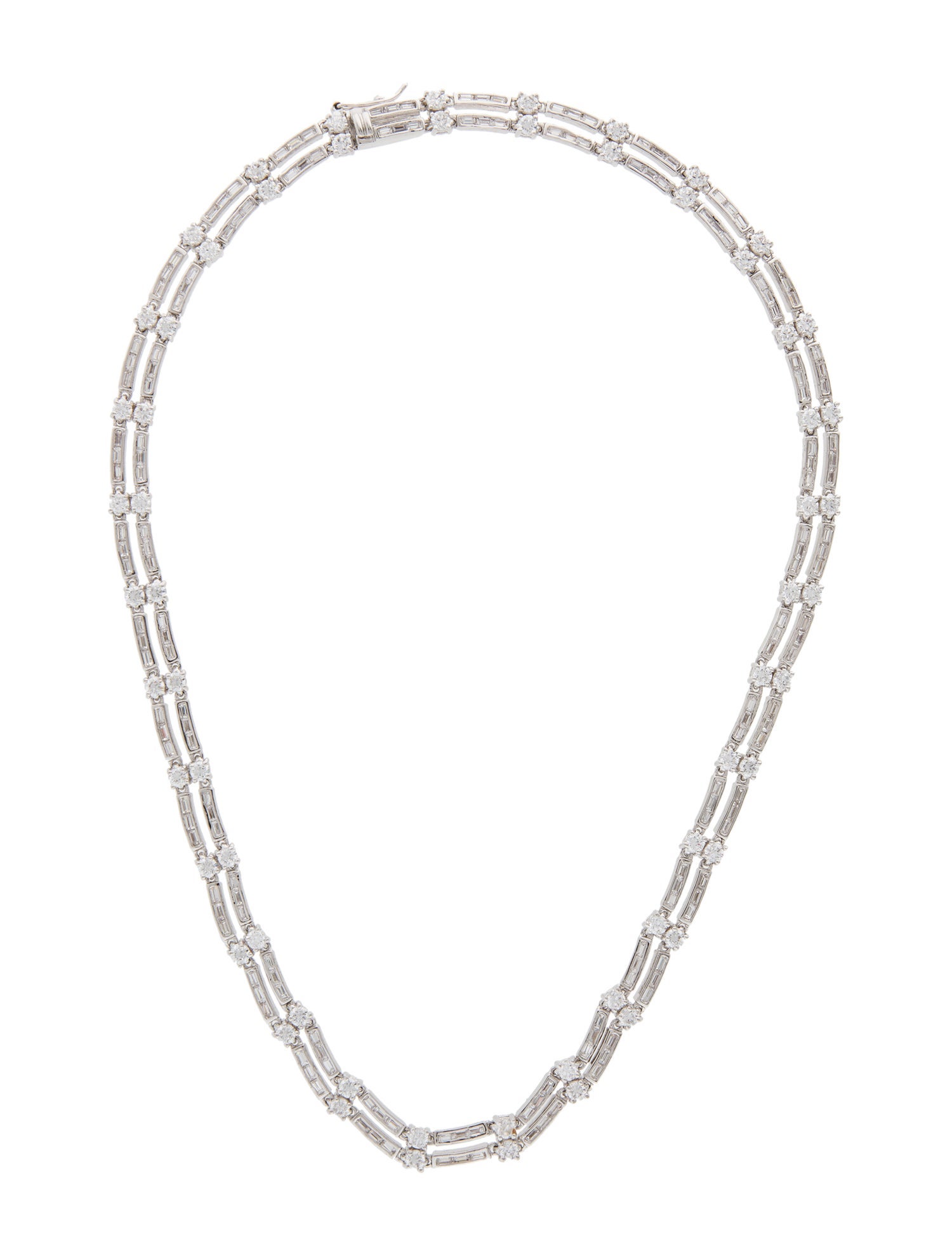 CZ by Kenneth Jay Lane Cubic Zirconia Collar Necklace