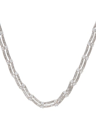 CZ by Kenneth Jay Lane Cubic Zirconia Collar Necklace
