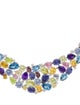 CZ by Kenneth Jay Lane Cubic Zirconia Mosaic Collar Necklace
