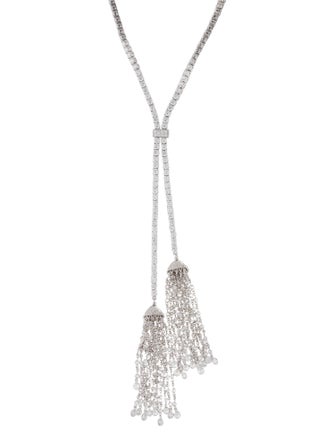 CZ by Kenneth Jay Lane Cubic Zirconia Lavalier Necklace