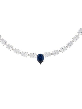 CZ by Kenneth Jay Lane Cubic Zirconia Collar Necklace