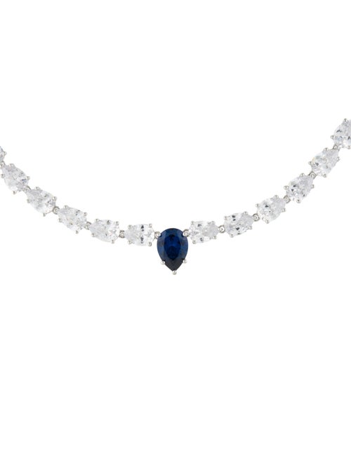 CZ by Kenneth Jay Lane Cubic Zirconia Collar Necklace