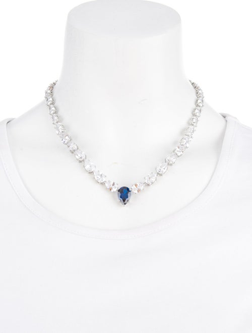 CZ by Kenneth Jay Lane Cubic Zirconia Collar Necklace