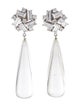 CZ by Kenneth Jay Lane Resin & Cubic Zirconia Teardrop Earrings