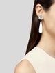 CZ by Kenneth Jay Lane Resin & Cubic Zirconia Teardrop Earrings