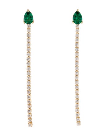 CZ by Kenneth Jay Lane Cubic Zirconia Drop Earrings