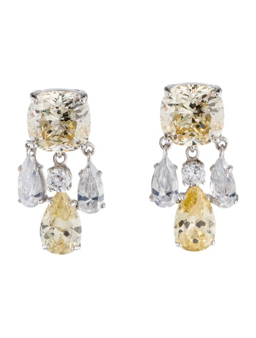 CZ by Kenneth Jay Lane Cubic Zirconia Drop Earrings