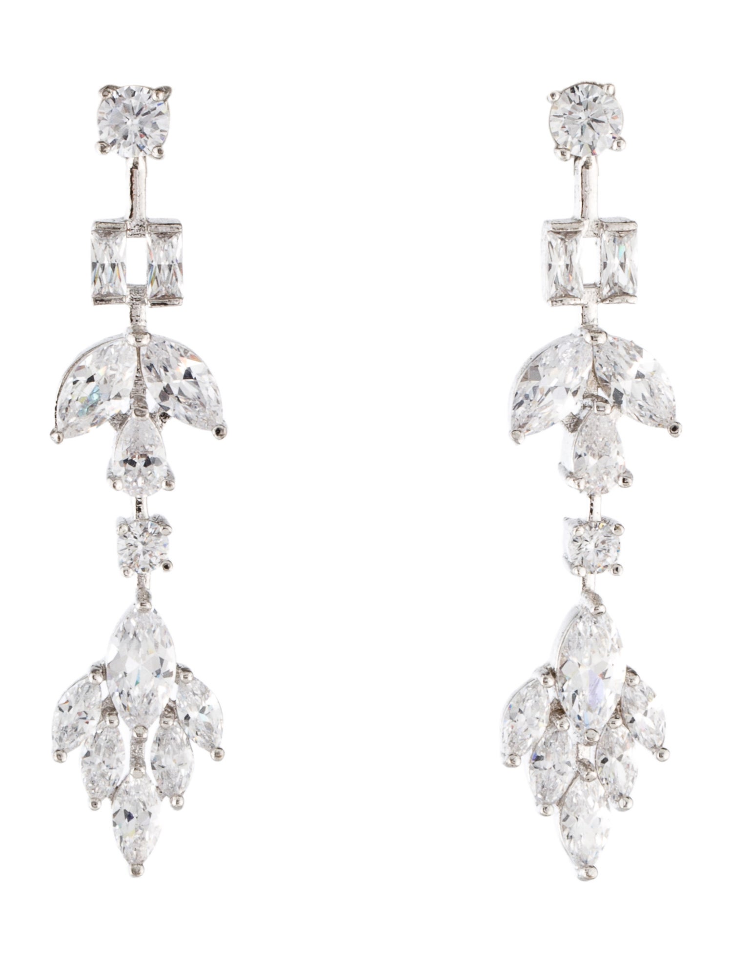 CZ by Kenneth Jay Lane Cubic Zirconia Drop Earrings