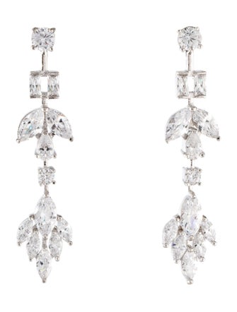 CZ by Kenneth Jay Lane Cubic Zirconia Drop Earrings