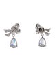 CZ by Kenneth Jay Lane Cubic Zirconia Bow Drop Earrings