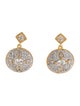 CZ by Kenneth Jay Lane Cubic Zirconia Round Drop Earrings