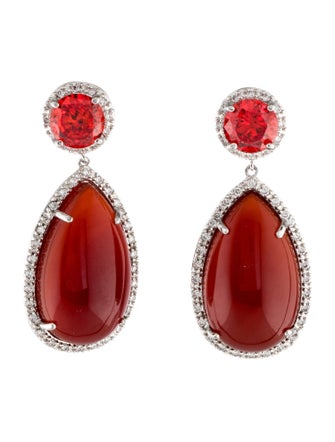 CZ by Kenneth Jay Lane Cubic Zirconia Drop Earrings
