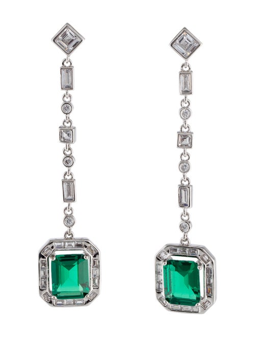 CZ by Kenneth Jay Lane Cubic Zirconia Drop Earrings