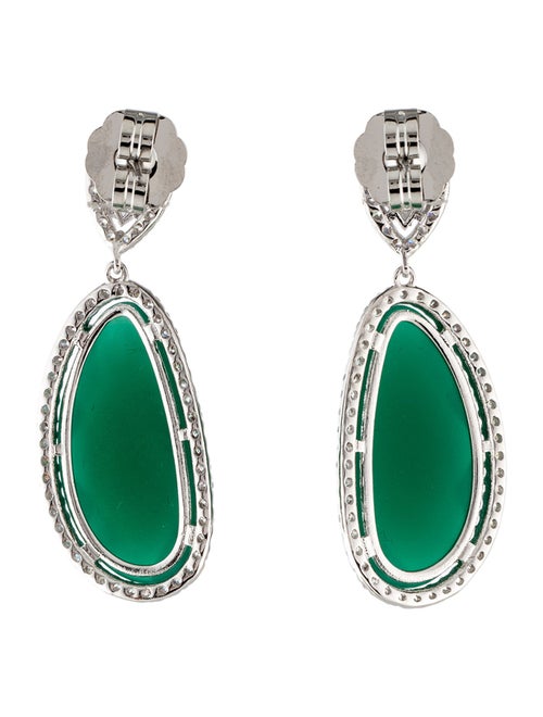 CZ by Kenneth Jay Lane Cubic Zirconia Drop Earrings
