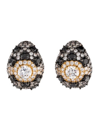 CZ by Kenneth Jay Lane Cubic Zirconia Dome Drop Earrings