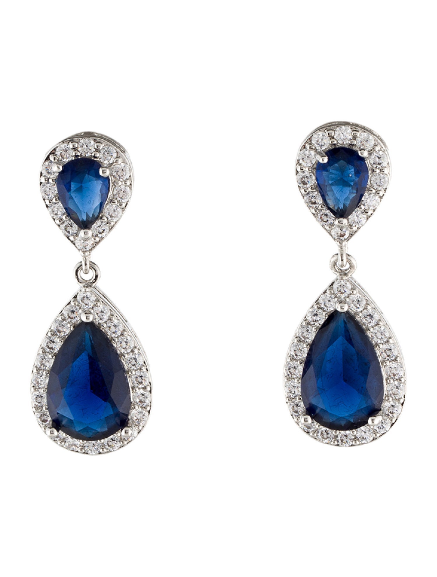 CZ by Kenneth Jay Lane Cubic Zirconia Drop Earrings