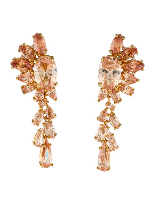CZ by Kenneth Jay Lane Cubic Zirconia Drop Earrings