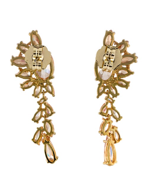 CZ by Kenneth Jay Lane Cubic Zirconia Drop Earrings