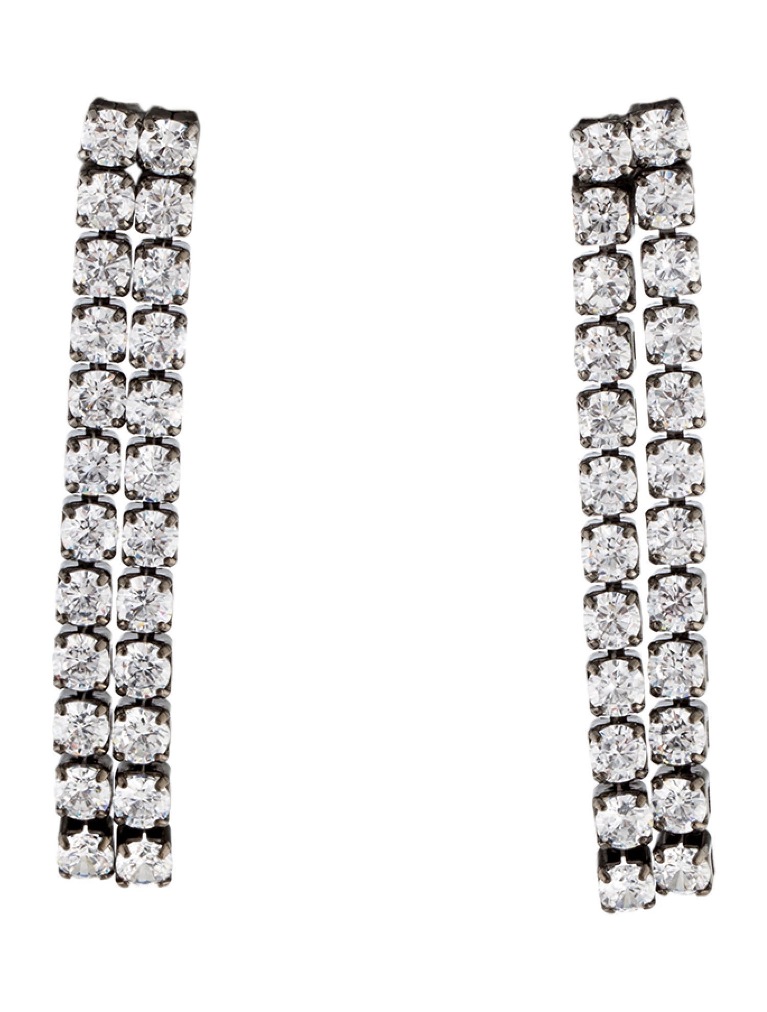 CZ by Kenneth Jay Lane Cubic Zirconia Drop Earrings