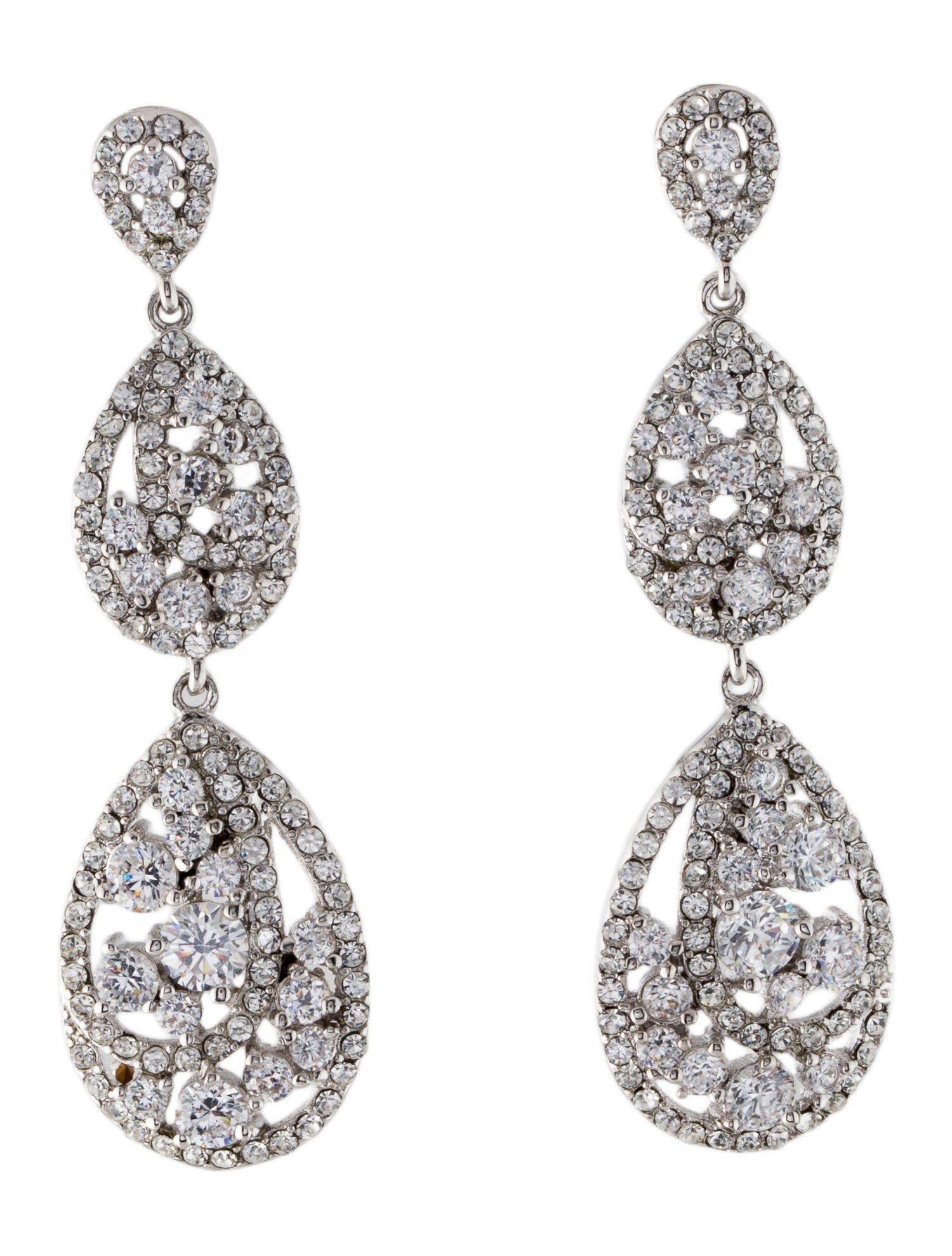 CZ by Kenneth Jay Lane Cubic Zirconia Drop Earrings
