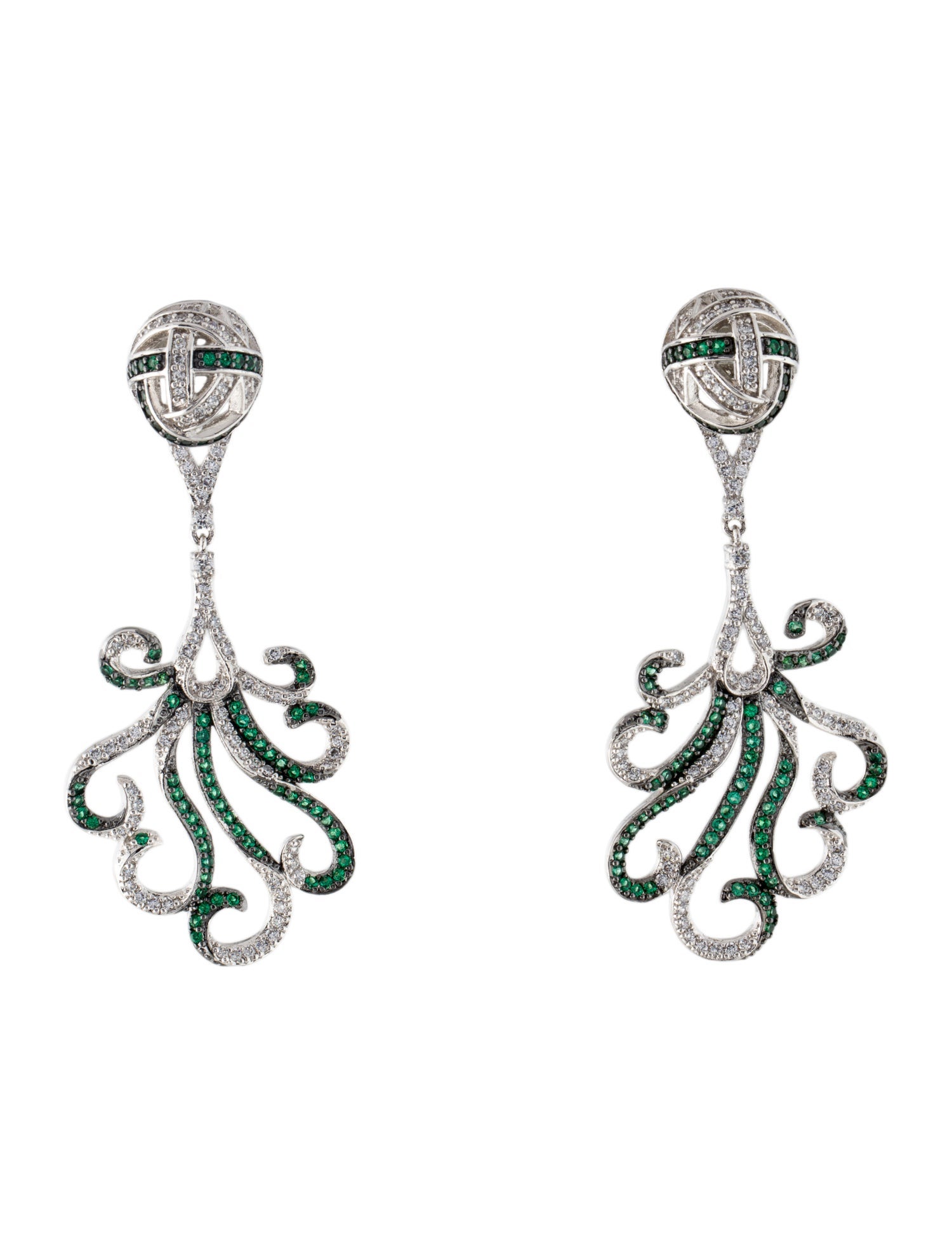 CZ by Kenneth Jay Lane Cubic Zirconia Drop Earrings