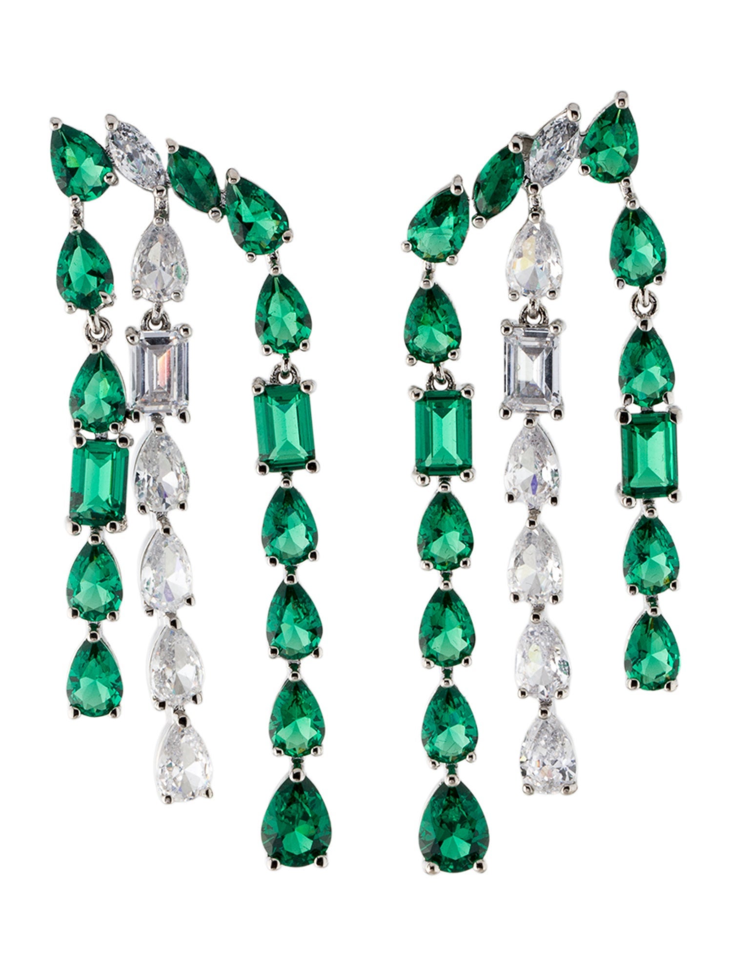 CZ by Kenneth Jay Lane Cubic Zirconia Drop Earrings