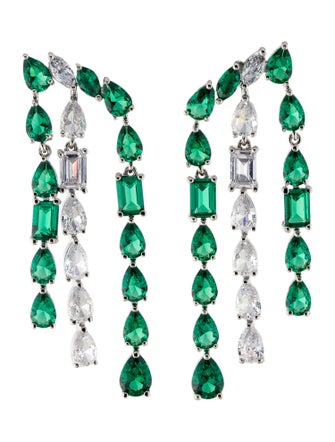CZ by Kenneth Jay Lane Cubic Zirconia Drop Earrings