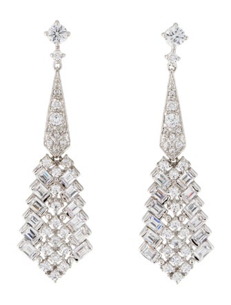 CZ by Kenneth Jay Lane Cubic Zirconia Drop Earrings