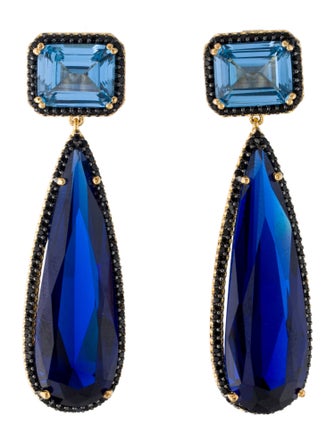 CZ by Kenneth Jay Lane Cubic Zirconia Drop Earrings