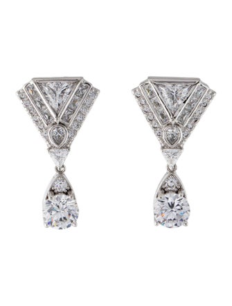 CZ by Kenneth Jay Lane Cubic Zirconia Drop Earrings