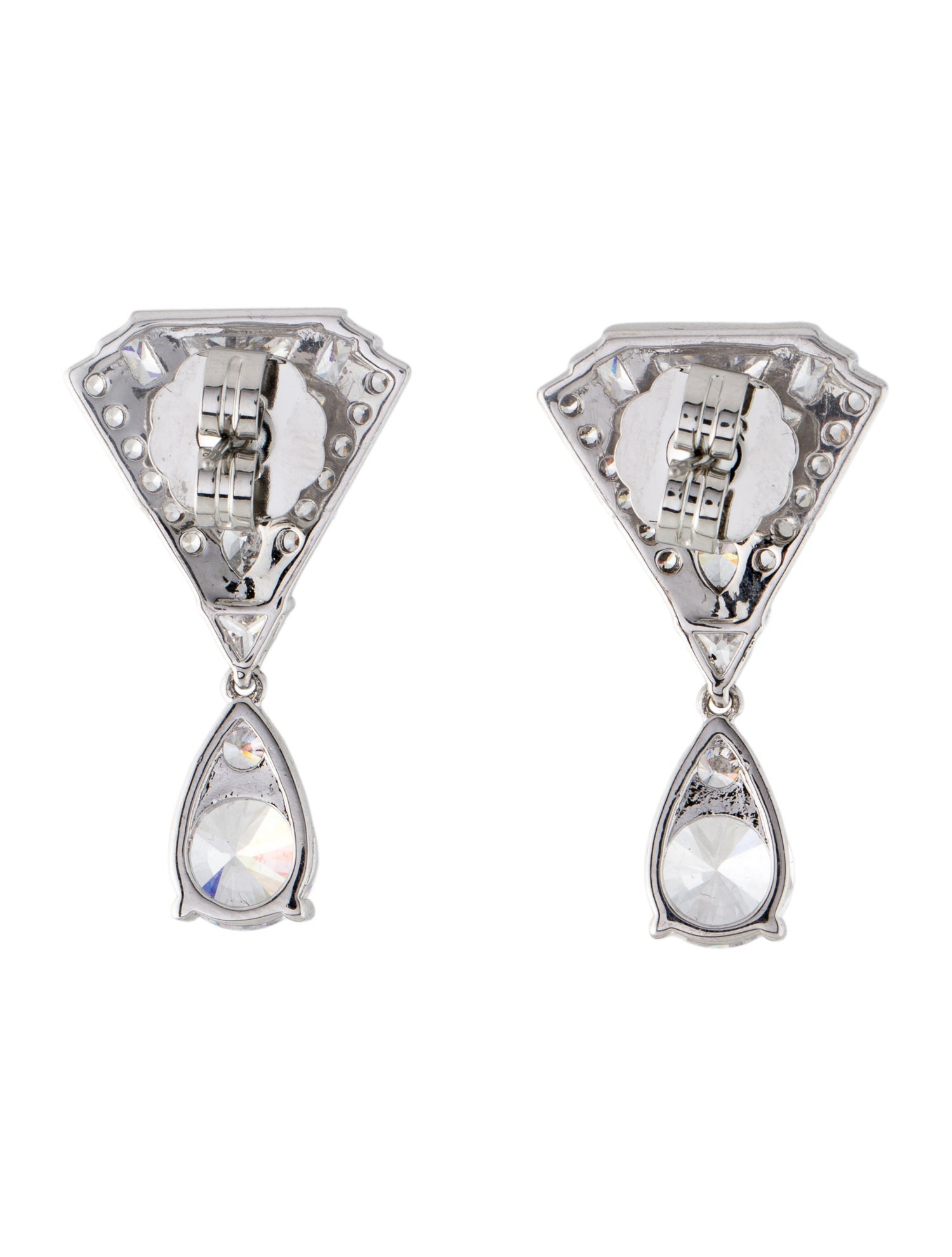 CZ by Kenneth Jay Lane Cubic Zirconia Drop Earrings