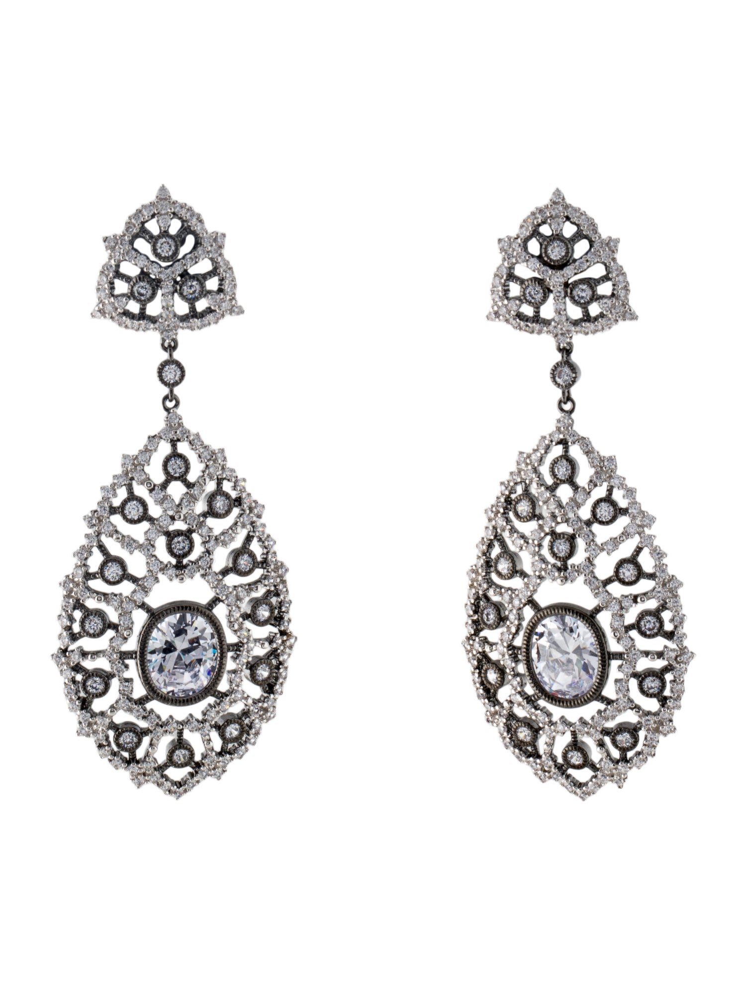 CZ by Kenneth Jay Lane Cubic Zirconia Drop Earrings