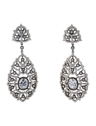 CZ by Kenneth Jay Lane Cubic Zirconia Drop Earrings