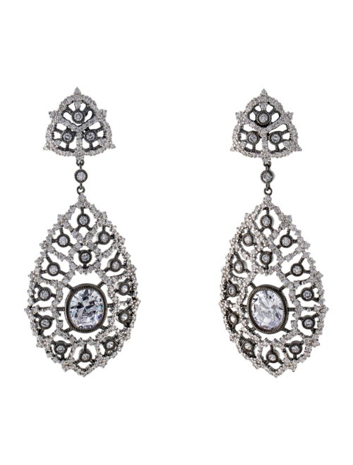 CZ by Kenneth Jay Lane Cubic Zirconia Drop Earrings