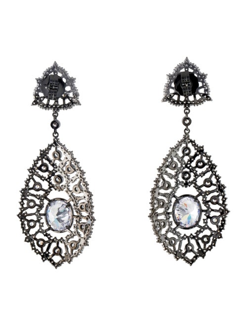 CZ by Kenneth Jay Lane Cubic Zirconia Drop Earrings