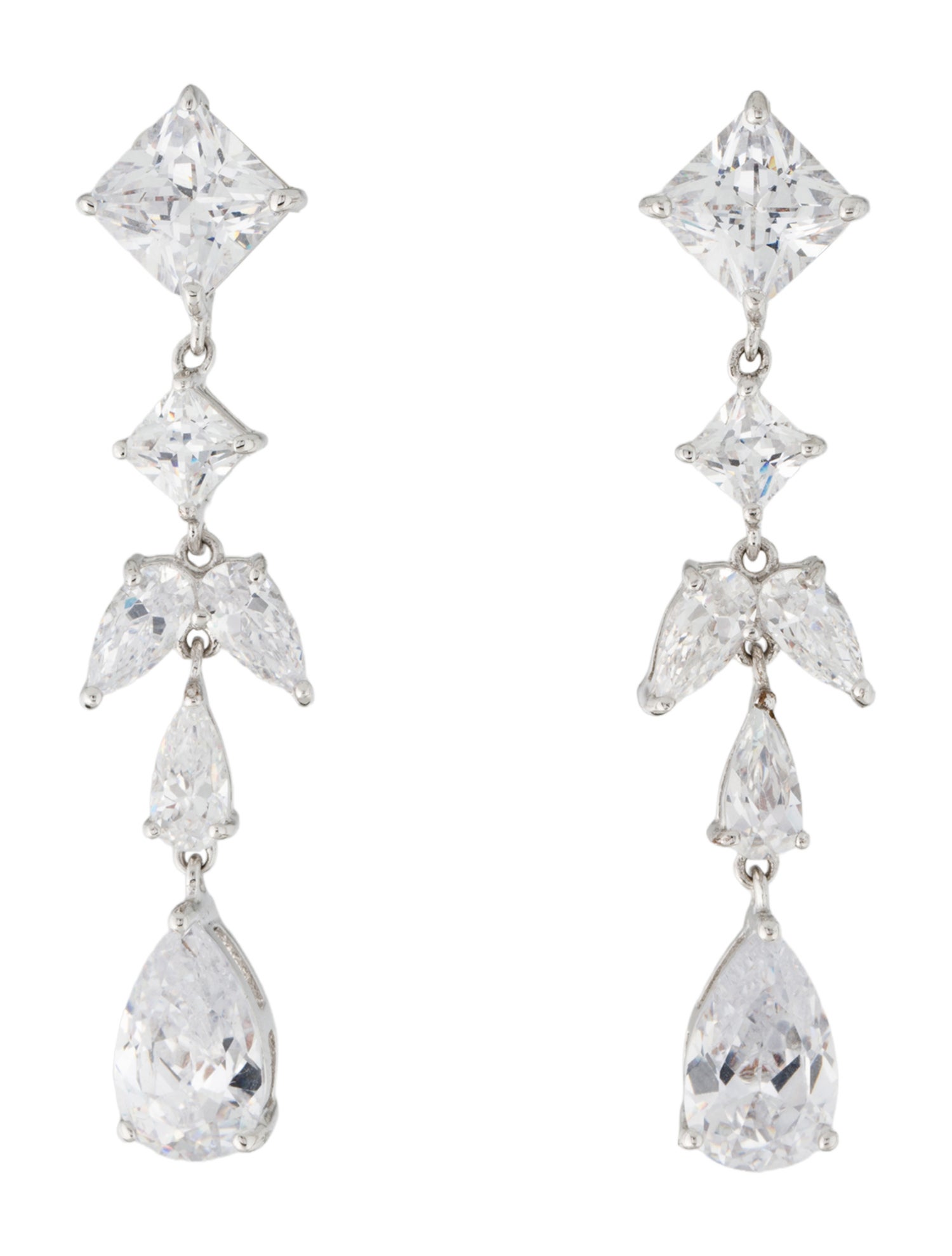 CZ by Kenneth Jay Lane Cubic Zirconia Drop Earrings