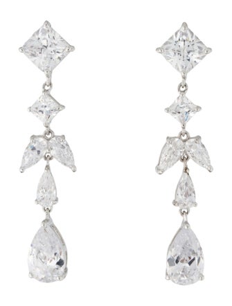 CZ by Kenneth Jay Lane Cubic Zirconia Drop Earrings