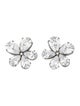 CZ by Kenneth Jay Lane Cubic Zirconia Flower Stud Earrings