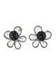 CZ by Kenneth Jay Lane Cubic Zirconia Flower Stud Earrings