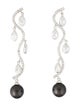 CZ by Kenneth Jay Lane Faux Pearl & Cubic Zirconia Drop Earrings