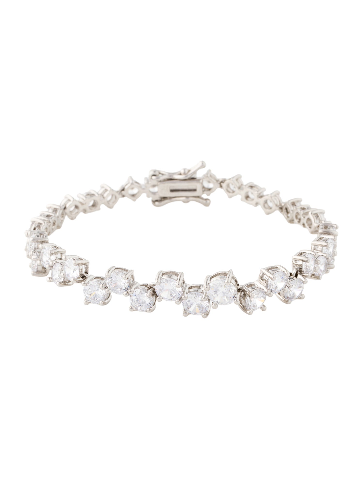 CZ by Kenneth Jay Lane Cubic Zirconia Link Bracelet
