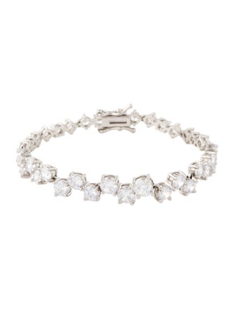 CZ by Kenneth Jay Lane Cubic Zirconia Link Bracelet