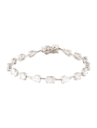 CZ by Kenneth Jay Lane Cubic Zirconia Station Bracelet