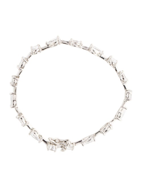 CZ by Kenneth Jay Lane Cubic Zirconia Station Bracelet