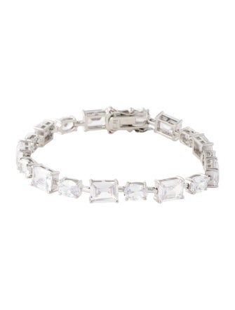 CZ by Kenneth Jay Lane Cubic Zirconia Link Bracelet