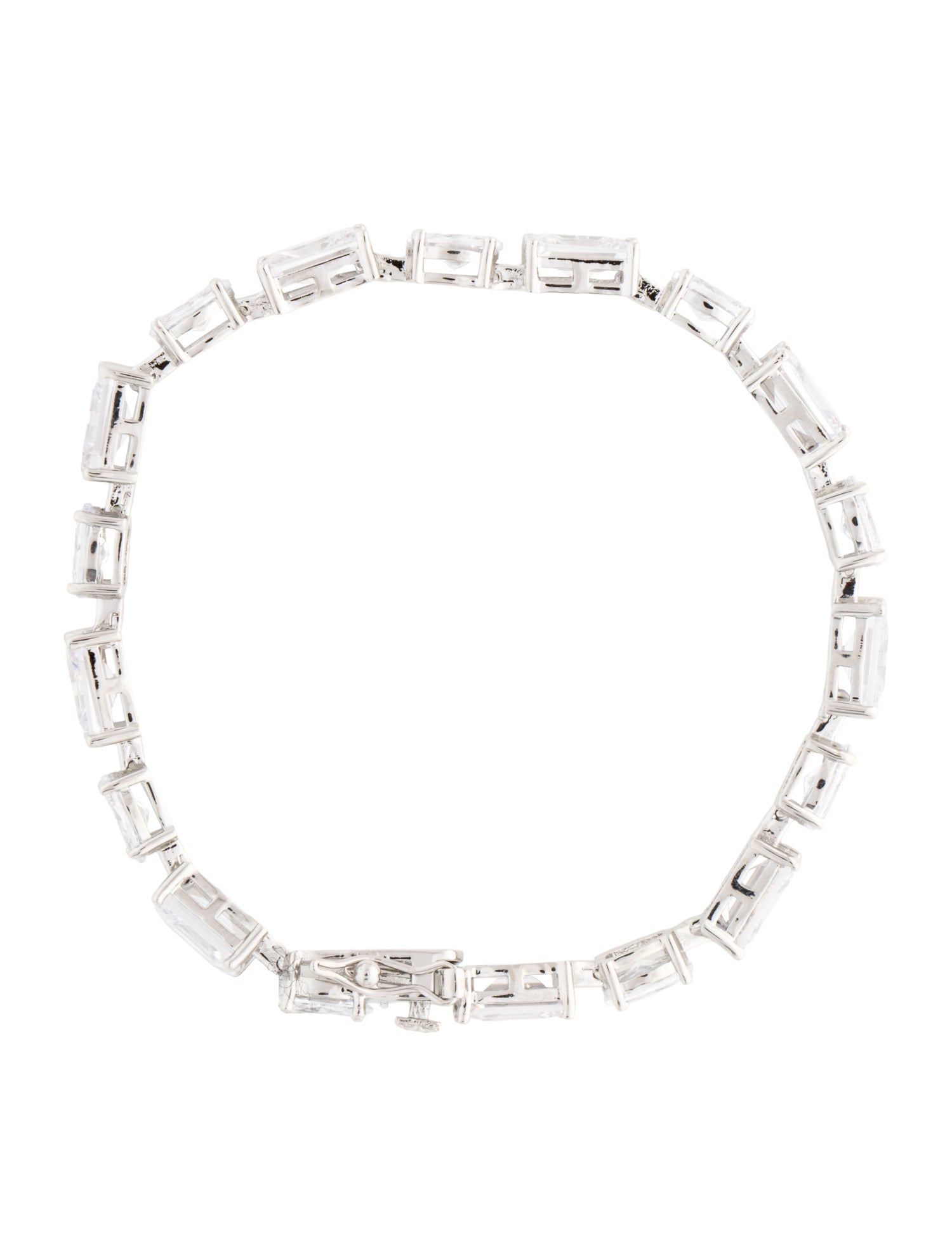 CZ by Kenneth Jay Lane Cubic Zirconia Link Bracelet